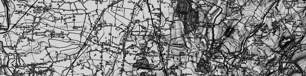 Old map of Leyland in 1896
