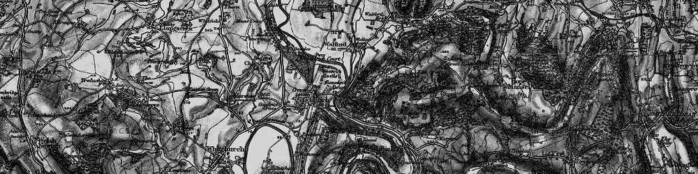Old map of Leys Hill in 1896