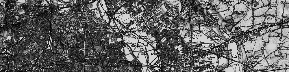 Old map of Leyton in 1896