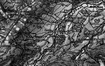 Old map of Afon Tarell in 1898