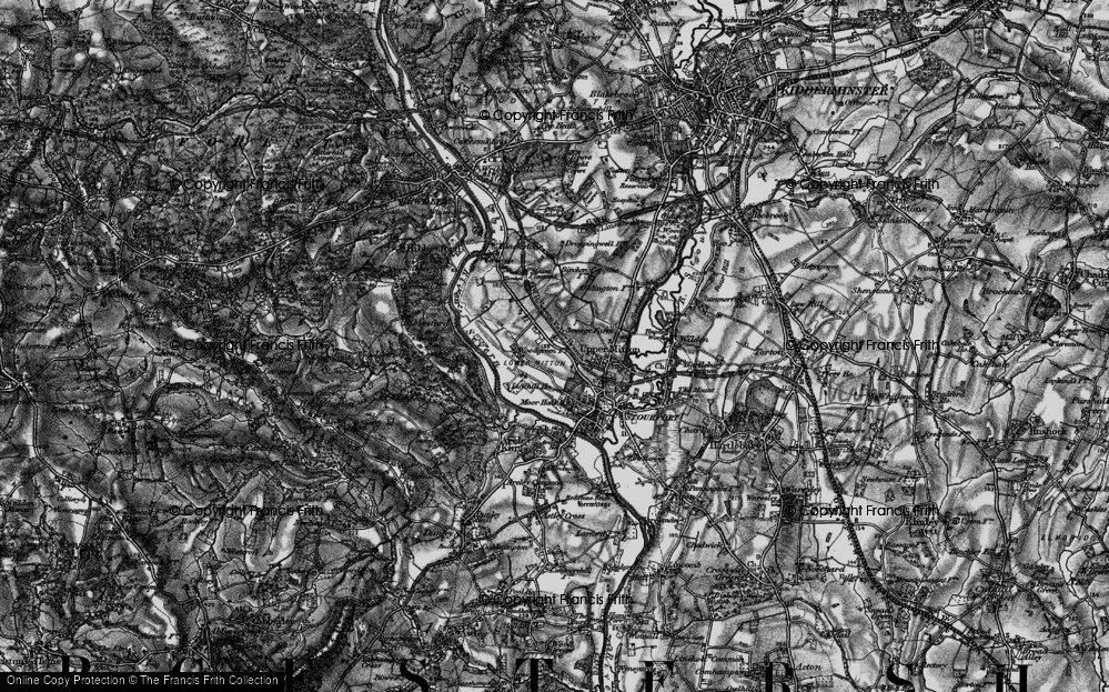 Old Map of Lickhill, 1898 in 1898