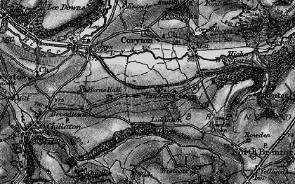 Old map of Liddaton in 1896