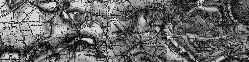 Old map of Liddington Hill in 1898