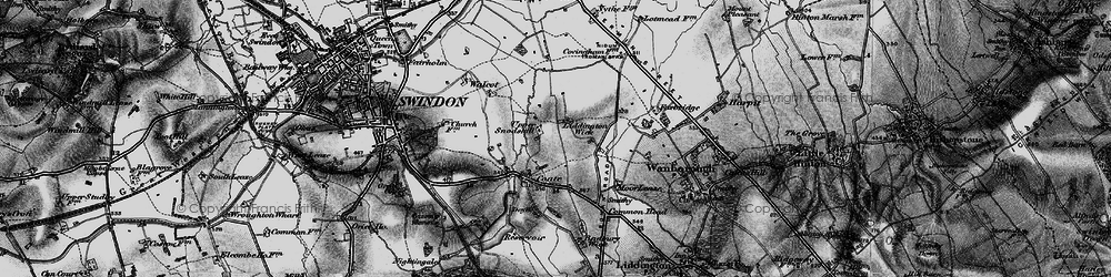 Old map of Liden in 1898