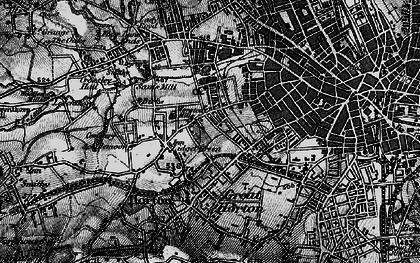 Old map of Lidget Green in 1896