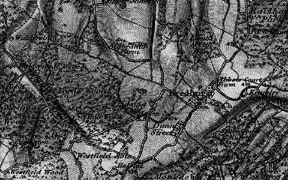 Old map of Lidsing in 1895