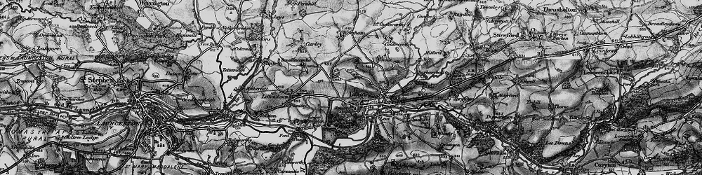 Old map of Lifton Park in 1896