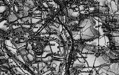 Old map of Lightcliffe in 1896