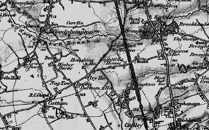 Old map of Lightfoot Green in 1896