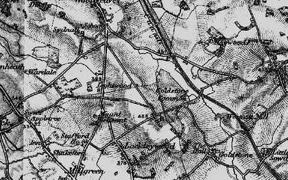 Old map of Lightwood in 1897
