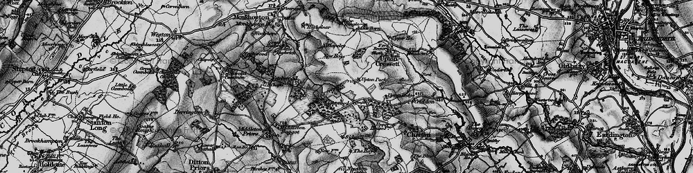 Old map of Lightwood in 1899