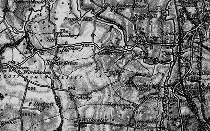 Old map of Lightwood Green in 1897