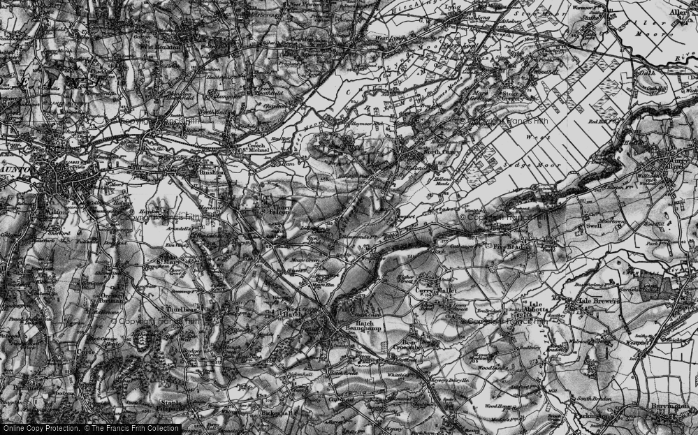 Old Map of Lillesdon, 1898 in 1898