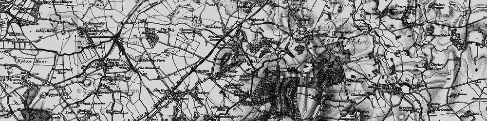Old map of Lilleshall in 1897