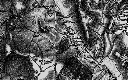 Old map of Lilley Hoo in 1896