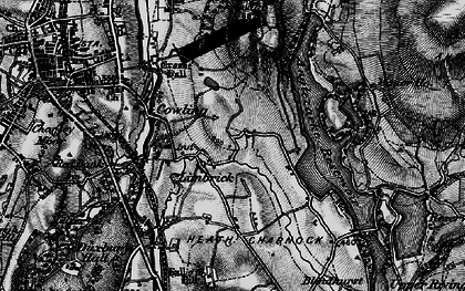 Old map of Anglezarke Reservoir in 1896