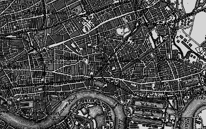 Old map of Limehouse in 1896