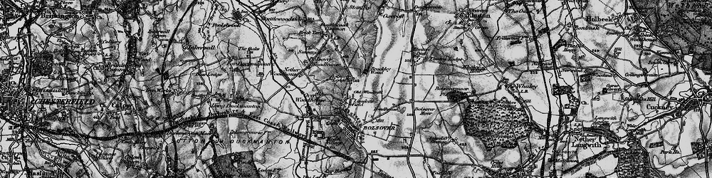 Old map of Bolsover Moor in 1896