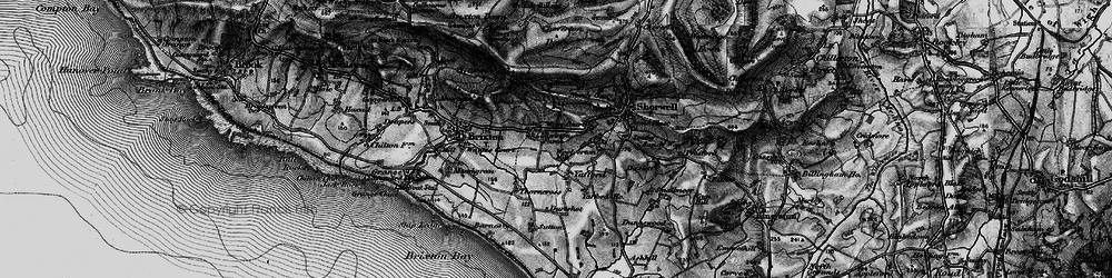 Old map of Limerstone Down in 1895