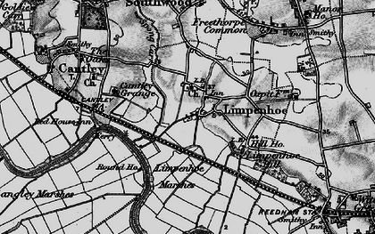Old map of Limpenhoe in 1898