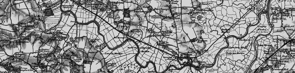 Old map of Limpenhoe in 1898