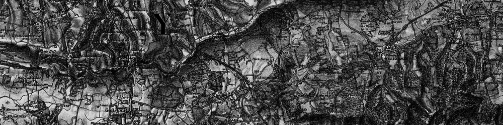 Old map of Limpsfield Grange in 1895