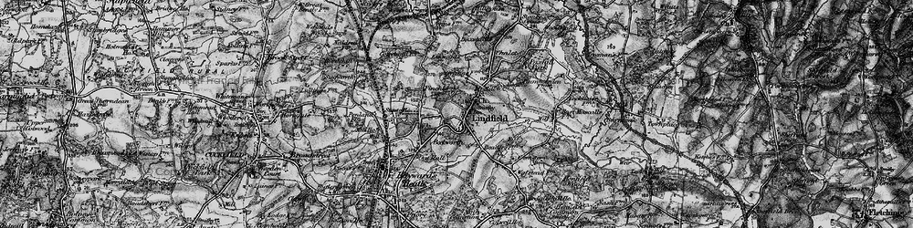 Old map of Lindfield in 1895