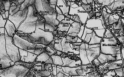 Old map of Lindsey Tye in 1896