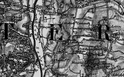 Old map of Lineholt in 1898
