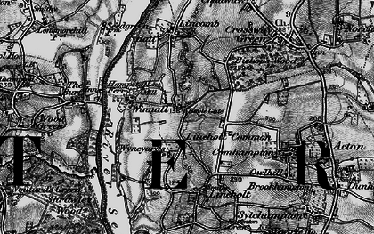 Old map of Lineholt Common in 1898