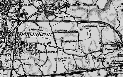 Old map of Lingfield in 1898