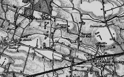 Old map of Lingley Green in 1896