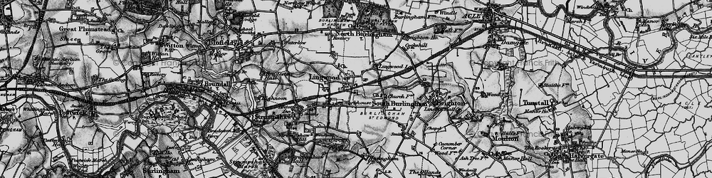 Old map of Lingwood in 1898