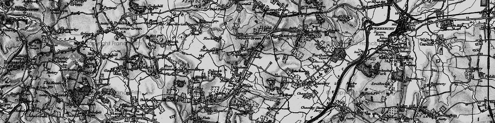Old map of Linkend in 1896