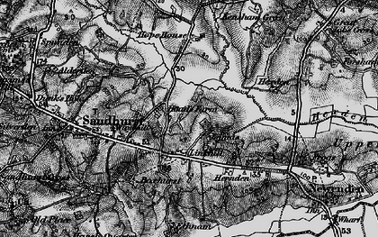 Old map of Linkhill in 1895