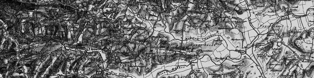 Old map of Linkhill in 1895