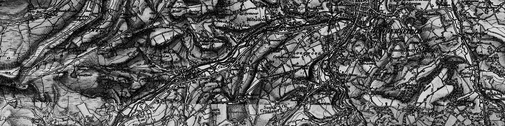 Old map of Linthwaite in 1896