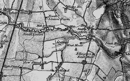 Old map of Linton in 1897