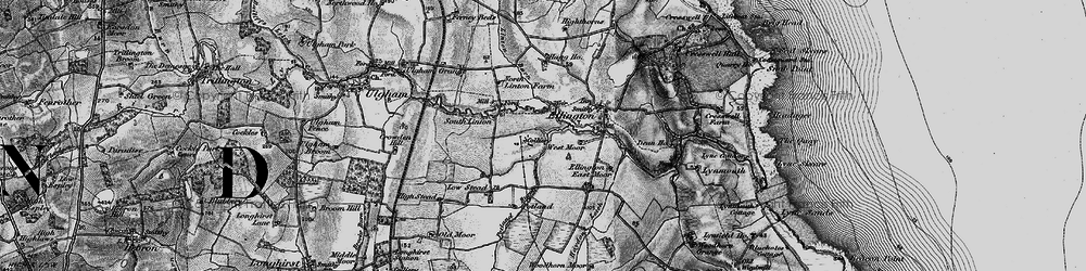 Old map of Linton in 1897