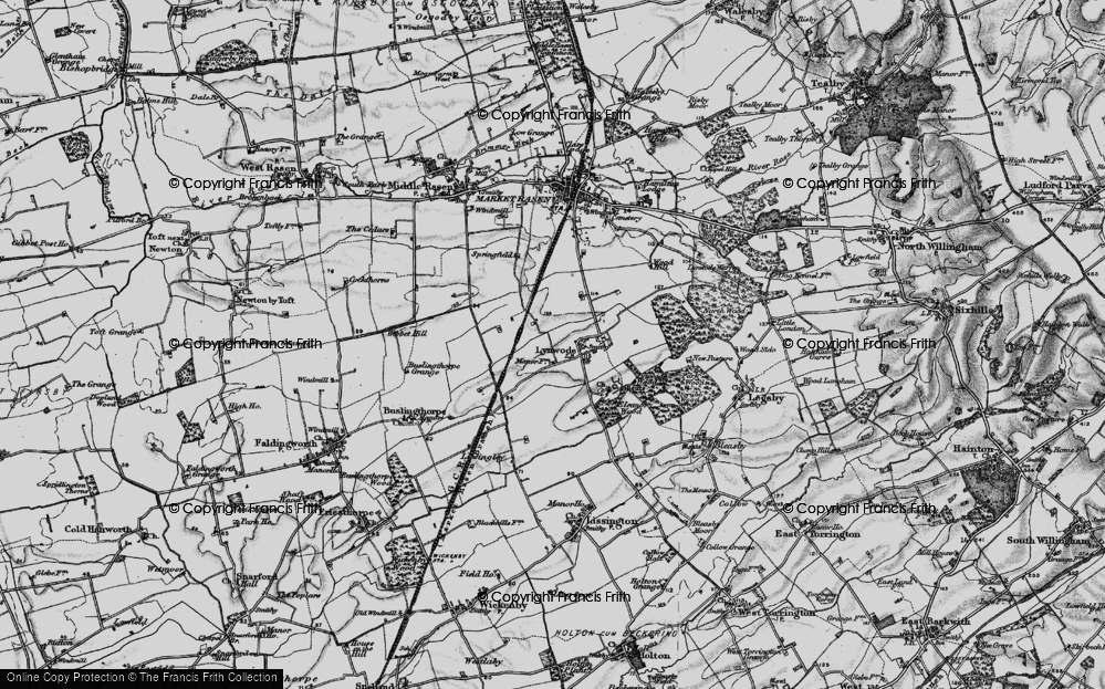Old Map of Linwood, 1898 in 1898