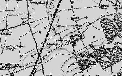 Old map of Linwood in 1898