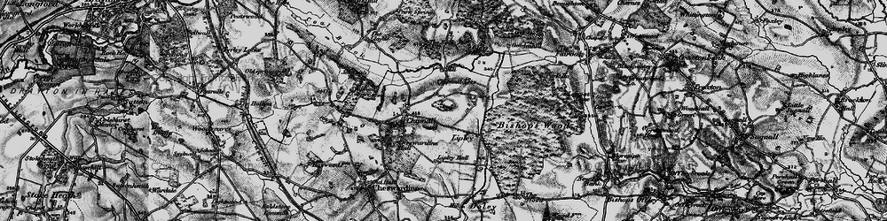 Old map of Lipley in 1897