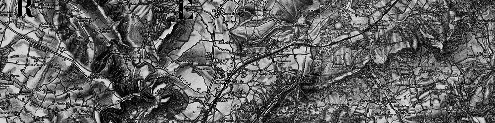 Old map of Liss Forest in 1895