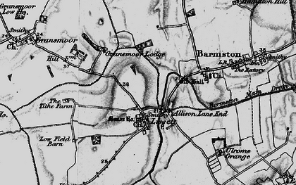 Old map of Allison Lane End in 1897