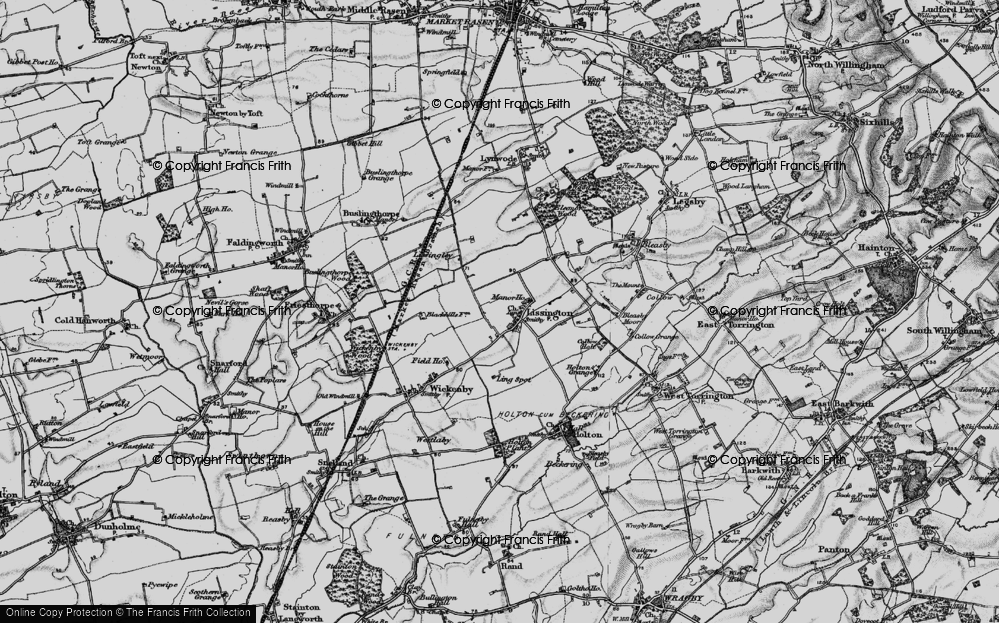 Old Map of Lissington, 1899 in 1899