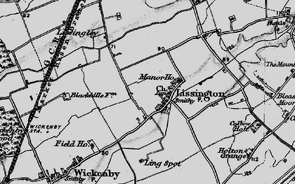 Old map of Lissington in 1899