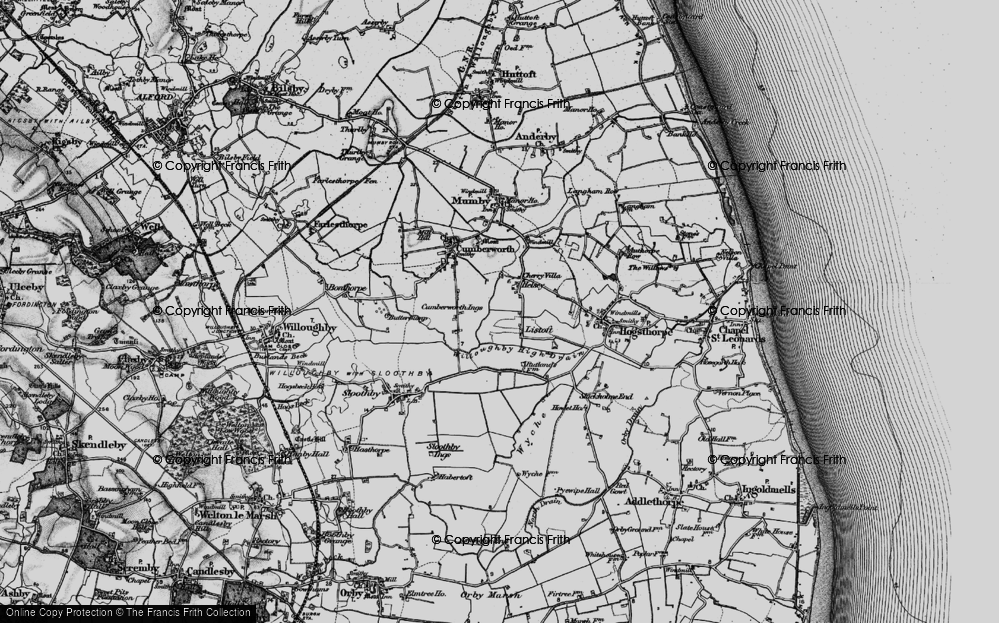 Old Map of Listoft, 1898 in 1898