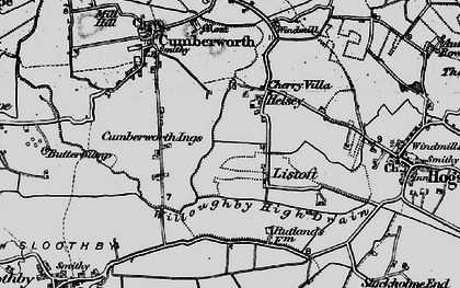 Old map of Listoft in 1898