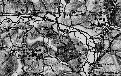 Old map of Liston Garden in 1895