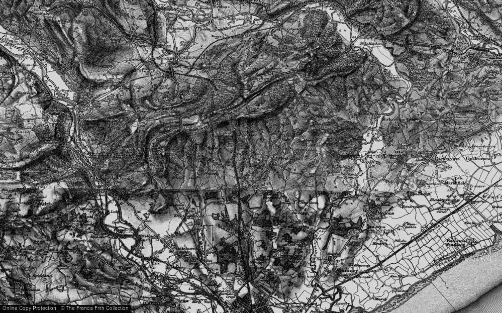 Old Map of Lisvane, 1898 in 1898